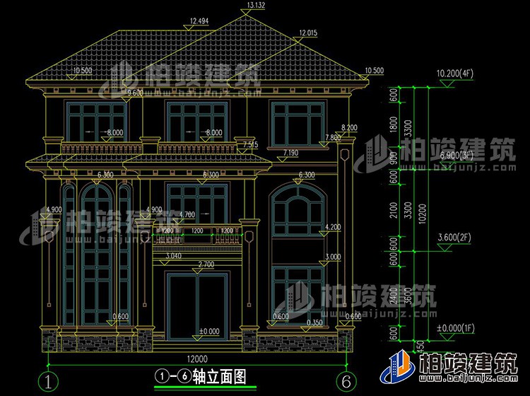 正立面图